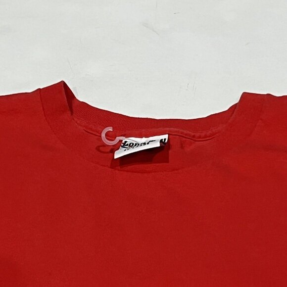 Vintage Jensen Activewear Long Tall Tee Red Basic Cotton Shirt Men Size 3XL - Picture 8 of 12